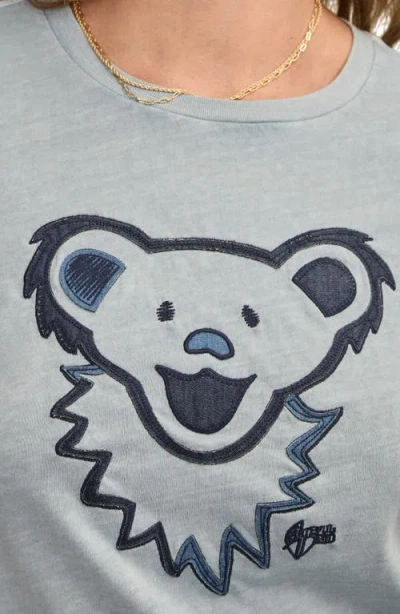 Lucky Brand Women's Grateful Dead Denim Bear Head T-shirt In Blue