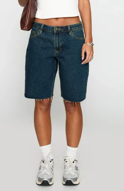 Princess Polly Cult Classic Denim Shorts In Blue