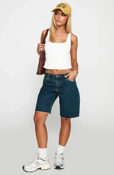 Princess Polly Cult Classic Denim Shorts In Blue