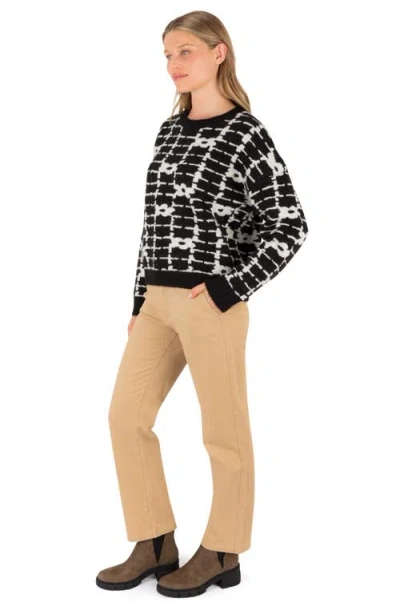 Hurley Daisy Trellis Crewneck Sweater In Black