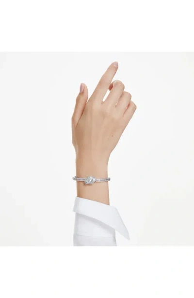 Swarovski Matrix Bangle Bracelet In Metallic