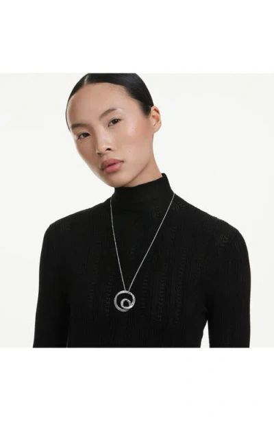 Swarovski Matrix Pendant Necklace, 25.6-29.5 In Metallic