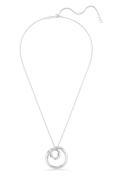 Swarovski Matrix Pendant Necklace, 25.6-29.5 In Metallic