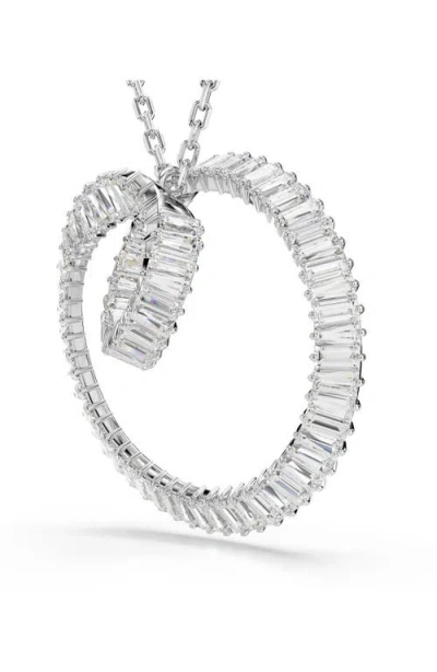 Swarovski Matrix Pendant Necklace, 25.6-29.5 In Metallic