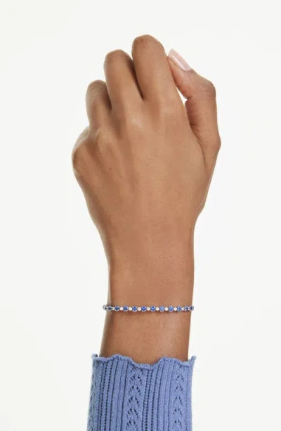 Swarovski Matrix Tennis Bracelet In Metallic
