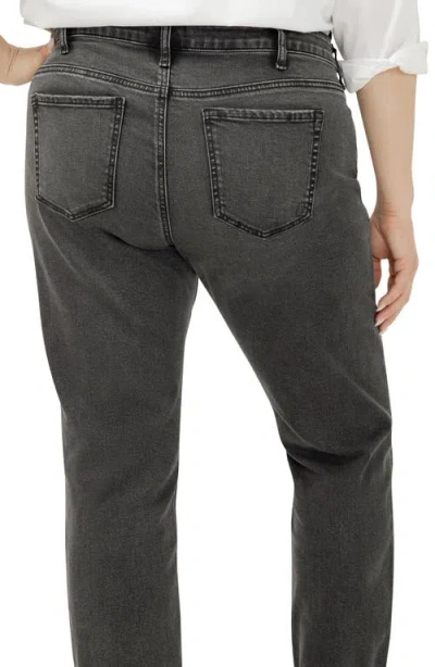 Silver Jeans Co. Plus Size Boyfriend Mid Rise Slim Leg Jeans In Black