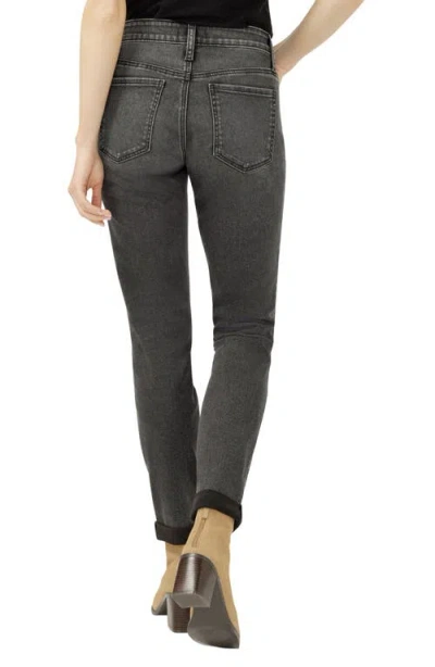 Silver Jeans Co. Women's Boyfriend Mid Rise Slim Leg Luxe Stretch Jeans In Gray