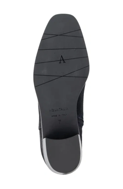 Aquatalia Reeta Luxe Suede Bootie In Black