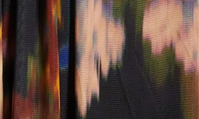 Anne Klein Women's Printed Twist-front Long-sleeve Maxi Dress In Multi