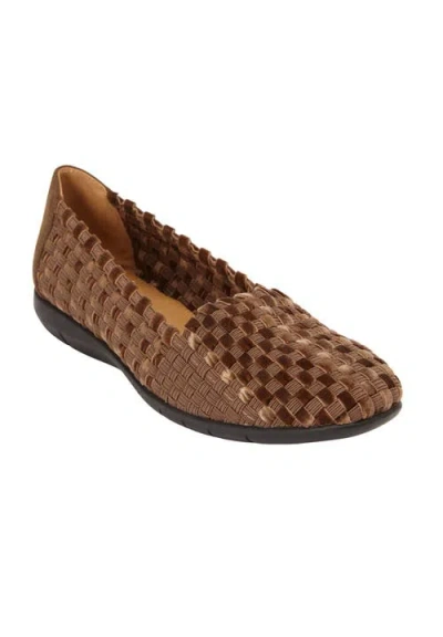 Comfortview The Bethany Slip On Flat In Multi