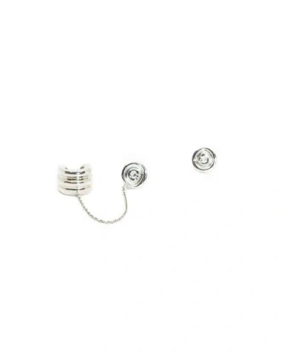 Fry Powers Sun Powers Ear Chain Stud Earrings In Metallic