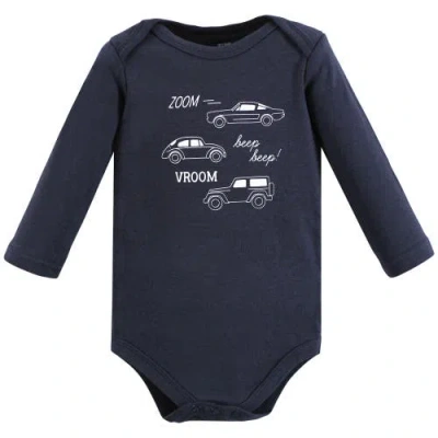 Hudson Baby Cotton Long-sleeve Bodysuits 3-pack In Multi