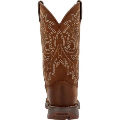 Durango Steel Toe Pullon Western Boot In Brown