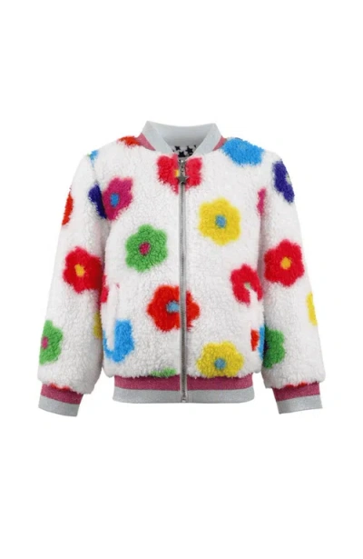 Lola + The Boys Rainbow Daisy Bomber In Multi