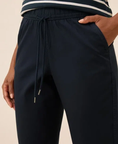Pact Organic Cotton Daily Twill Drawstring Pant In Blue