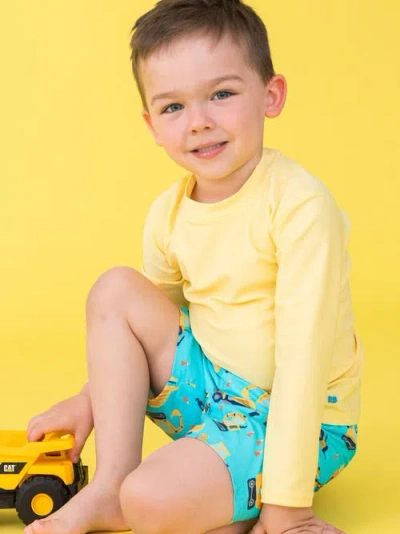 Ruggedbutts Baby Boys Upf50+ Swim Trunks In Multi