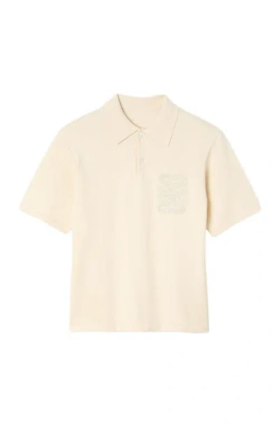 Sandro Embroidered-detail Polo Shirt In White