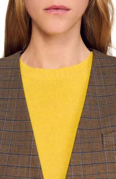 Sandro Oversized Checked Jacket