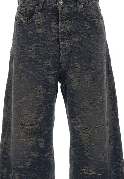 Diesel Vintage Inspired D-sire Denim Trousers In Black