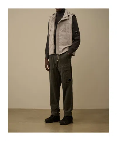 C.p. Company C.p. Shell-r Goggle Gilet In Neutral