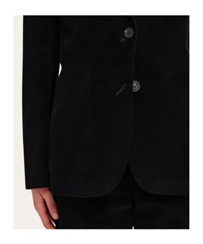 Ferragamo Corduroy Blazer In Black