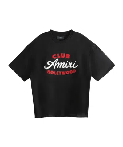 Amiri Club  Oversized Tee In Black