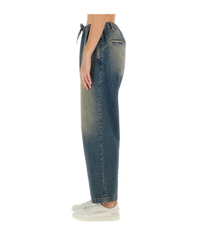 Moschino Jeans Cotton Denim Pants In Blue