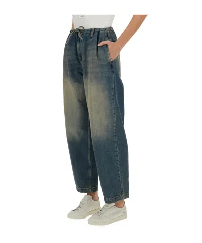 Moschino Jeans Cotton Denim Pants In Blue