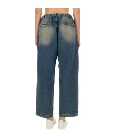 Moschino Jeans Cotton Denim Pants In Blue
