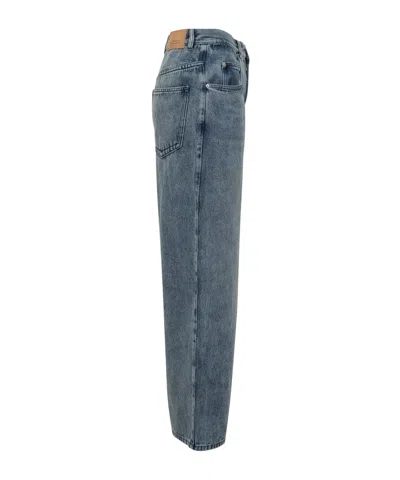 Isabel Marant High-waisted Straight Blue Jeans In Blue