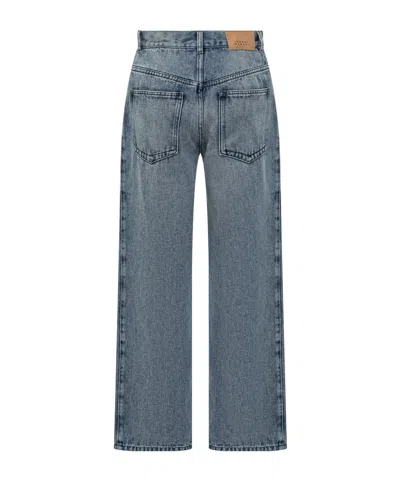 Isabel Marant High-waisted Straight Blue Jeans In Blue