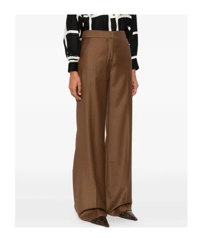 Gianluca Capannolo Pleated Zipper Casual Pants In Brown