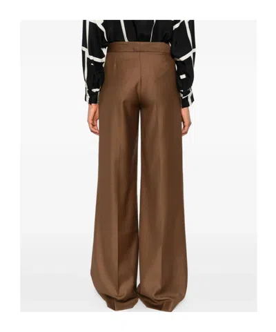 Gianluca Capannolo Pleated Zipper Casual Pants In Brown