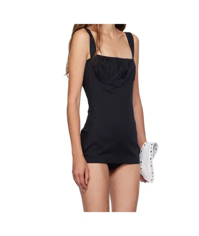 Gimaguas Square-neck Bodysuit In Black