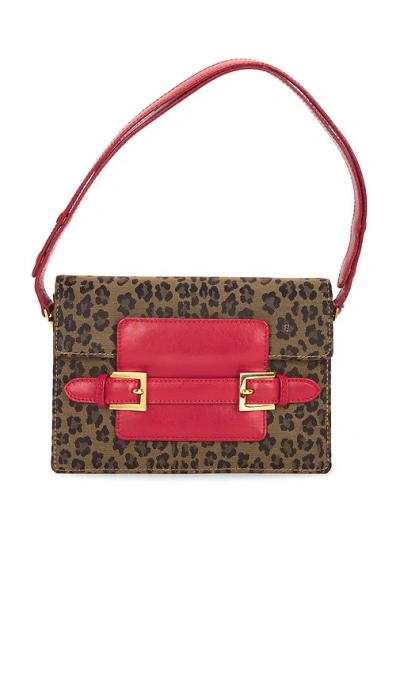 Fwrd Renew Fendi Leopard Shoulder Bag In Brown