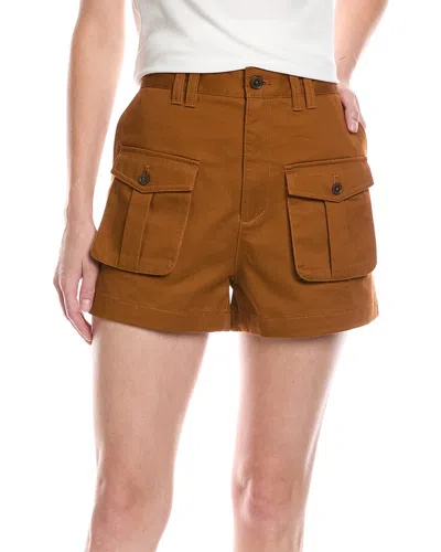 Frame The Scout Short In Copper In Burgundy