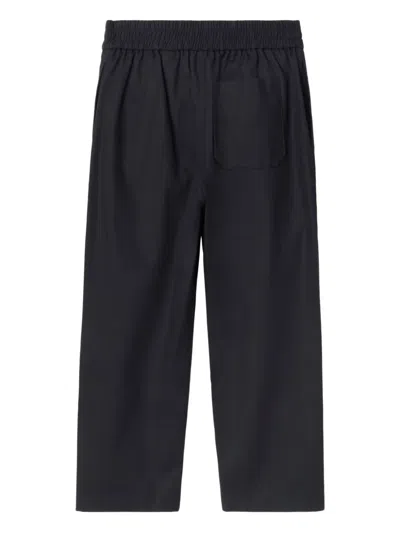 Burberry Embroidered Trousers In Black