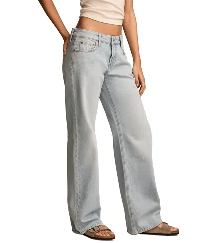 Lucky Brand Baggy Wide Leg Jeans In Blue