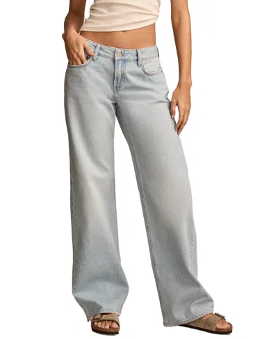 Lucky Brand Baggy Wide Leg Jeans In Blue