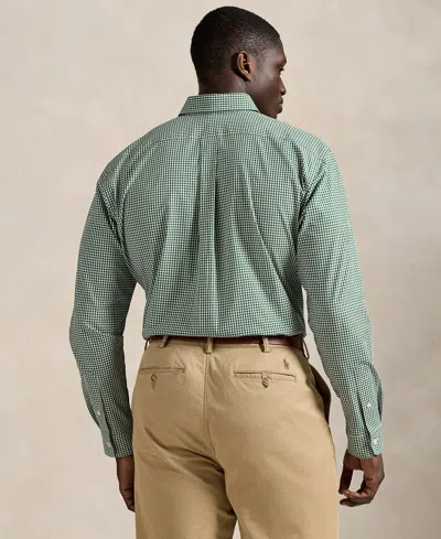 Polo Ralph Lauren Men's Big & Tall Poplin Sport Shirt In Green