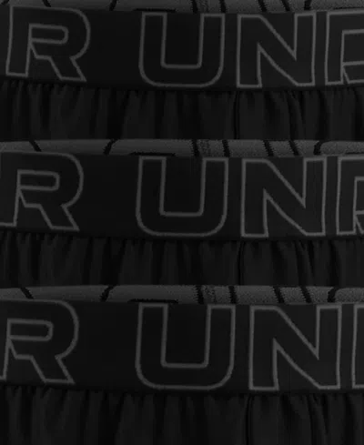 Under Armour Men's 3-pack Performance Tech Solid Underwear In Black