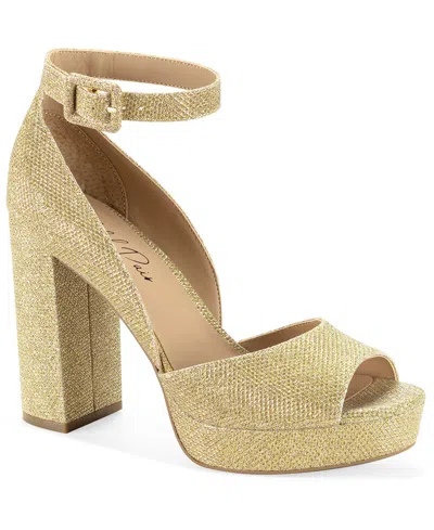 Wild Pair Women's Reemaa Round Toe Dress Sandals, Macy's Exclusive In Gold
