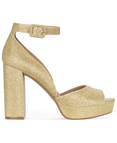 Wild Pair Women's Reemaa Round Toe Dress Sandals, Macy's Exclusive In Gold