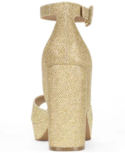 Wild Pair Women's Reemaa Round Toe Dress Sandals, Macy's Exclusive In Gold