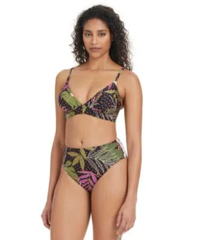 Bar Iii Womens Safari Heat Bikini Top Bottoms Exclusively At Macys In Black