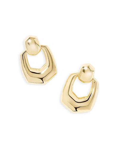 Kendra Scott Kaitlin Open Frame Earrings In Gold