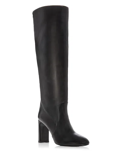 Stuart Weitzman Sofia Zip 75 Suede Knee-high Boot In Black