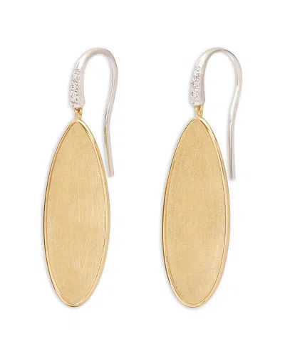 Marco Bicego Lunaria Twist Diamond Drop Earrings In Gold