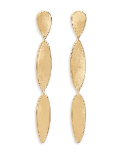 Marco Bicego 18k Yellow Gold Lunaria Twist Triple Drop Earrings
