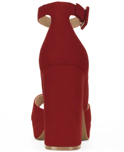 Wild Pair Women's Reemaa Round Toe Dress Sandals, Macy's Exclusive In Red